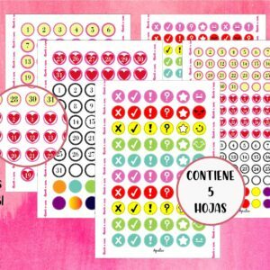 Kit Adhesivos Básico <br>PLANNER<br>Tamaño A5