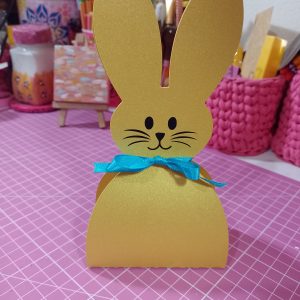 Kit Empaque Conejito Pascua <br> Plantillas PDF y SVG para Cortar y Armara