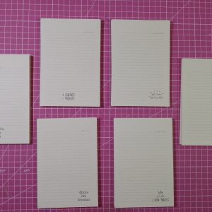 Libretas<br>Frases <br>Tamaño A6 -Anillado/Encolado