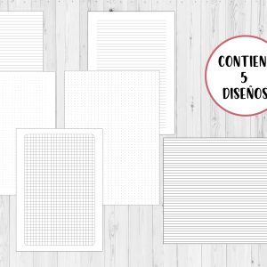 Kit de libreta Básico<br>para COSTURA tamaño A5<br>No contiene marca