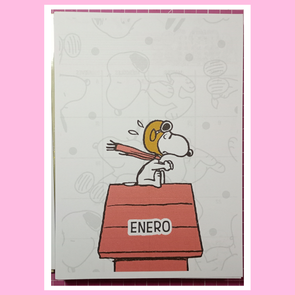Agenda 2024<br>Snoopy <br> Tamaño A5/ Anillado - Imagen 3